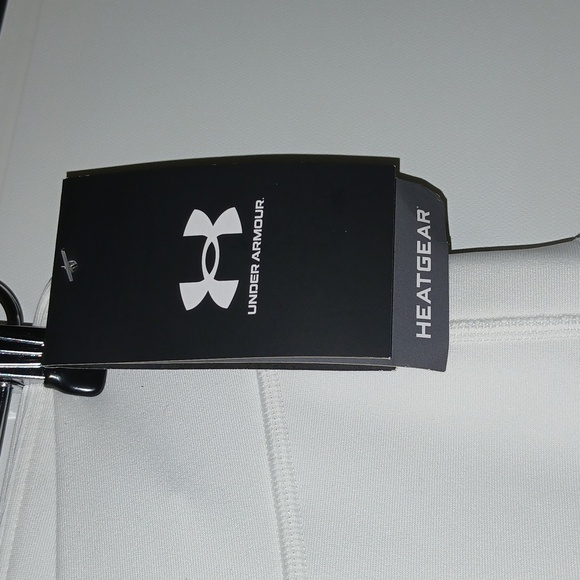 Under Armour Women Heatgear Compression white Size Large Mid Size Capri NWT - Picture 2 of 6